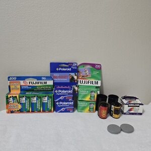 Large Lot of 11 rolls Fujifilm Polaroid Kodak 35 mm film - EXPIRED